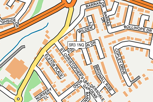 SR3 1NQ map - OS OpenMap – Local (Ordnance Survey)