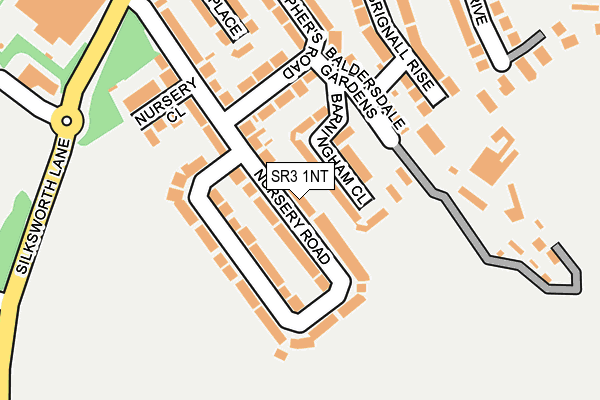 SR3 1NT map - OS OpenMap – Local (Ordnance Survey)