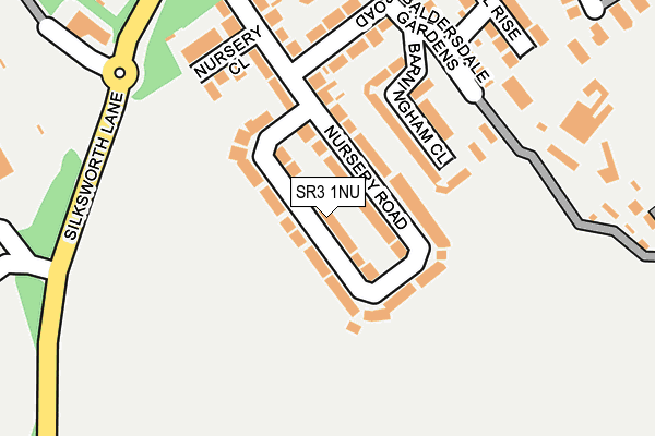 SR3 1NU map - OS OpenMap – Local (Ordnance Survey)
