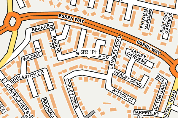 SR3 1PH map - OS OpenMap – Local (Ordnance Survey)