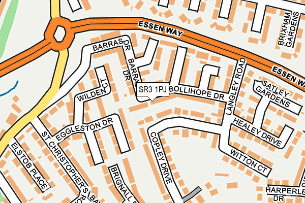 SR3 1PJ map - OS OpenMap – Local (Ordnance Survey)