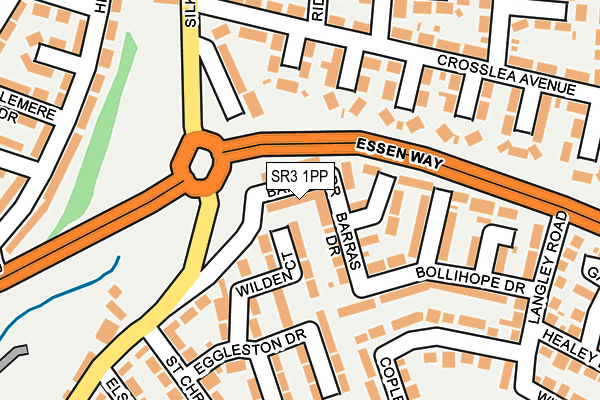 SR3 1PP map - OS OpenMap – Local (Ordnance Survey)