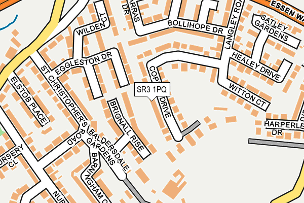 SR3 1PQ map - OS OpenMap – Local (Ordnance Survey)