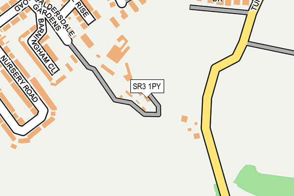 SR3 1PY map - OS OpenMap – Local (Ordnance Survey)