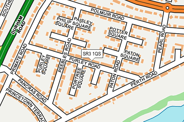 SR3 1QS map - OS OpenMap – Local (Ordnance Survey)