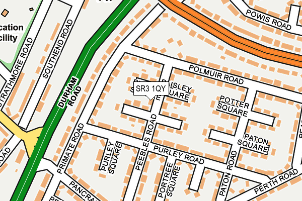 SR3 1QY map - OS OpenMap – Local (Ordnance Survey)