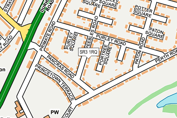 SR3 1RQ map - OS OpenMap – Local (Ordnance Survey)