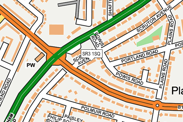 SR3 1SQ map - OS OpenMap – Local (Ordnance Survey)