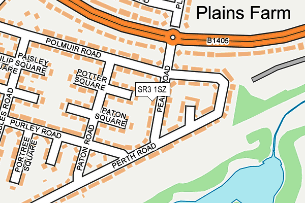 SR3 1SZ map - OS OpenMap – Local (Ordnance Survey)