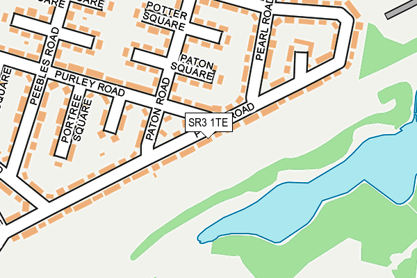 SR3 1TE map - OS OpenMap – Local (Ordnance Survey)