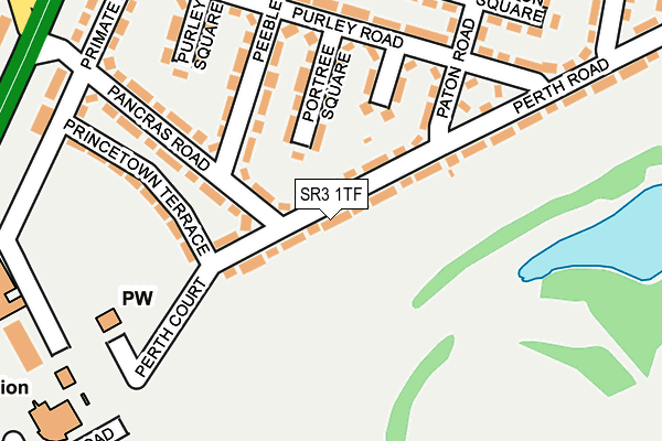 SR3 1TF map - OS OpenMap – Local (Ordnance Survey)