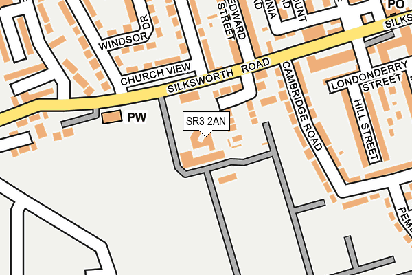 SR3 2AN map - OS OpenMap – Local (Ordnance Survey)
