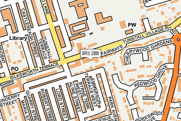SR3 2BB map - OS OpenMap – Local (Ordnance Survey)