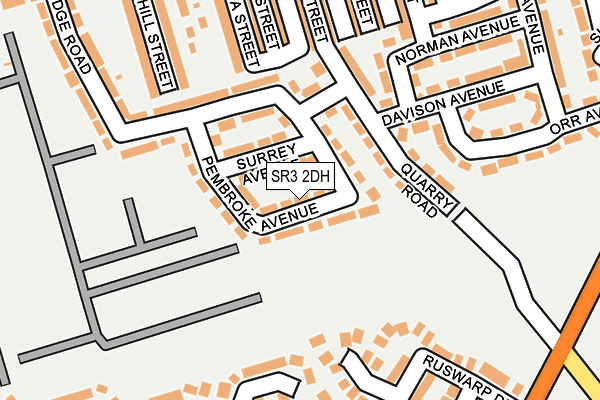 SR3 2DH map - OS OpenMap – Local (Ordnance Survey)