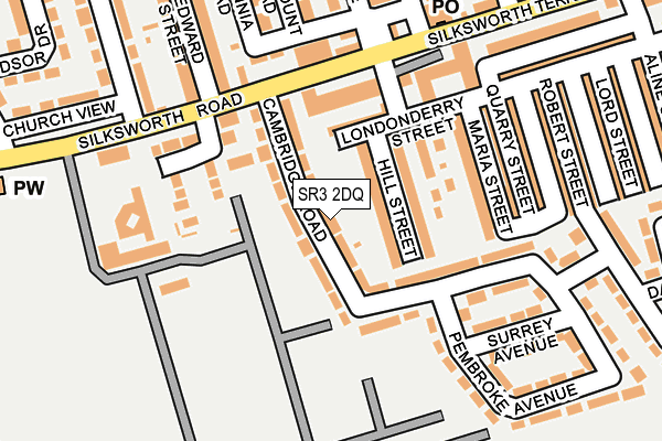 SR3 2DQ map - OS OpenMap – Local (Ordnance Survey)