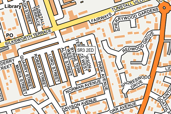 SR3 2ED map - OS OpenMap – Local (Ordnance Survey)