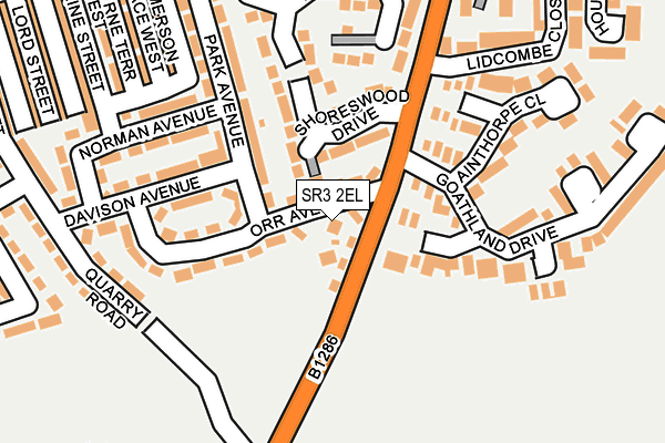 SR3 2EL map - OS OpenMap – Local (Ordnance Survey)