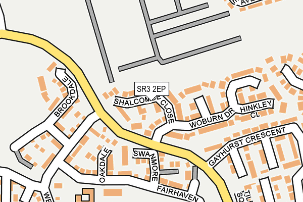 SR3 2EP map - OS OpenMap – Local (Ordnance Survey)