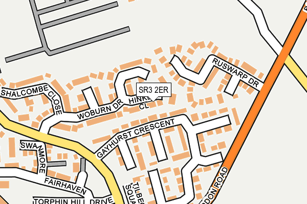 SR3 2ER map - OS OpenMap – Local (Ordnance Survey)