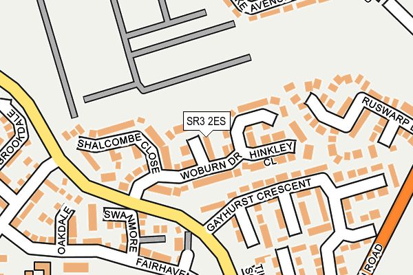 SR3 2ES map - OS OpenMap – Local (Ordnance Survey)