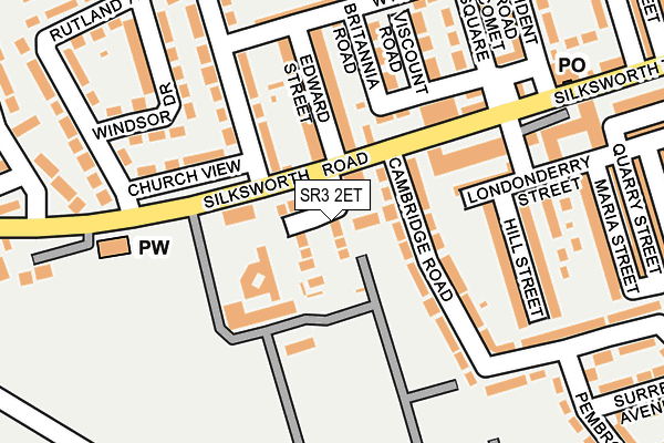 SR3 2ET map - OS OpenMap – Local (Ordnance Survey)