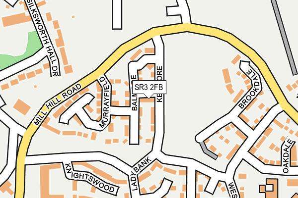 SR3 2FB map - OS OpenMap – Local (Ordnance Survey)