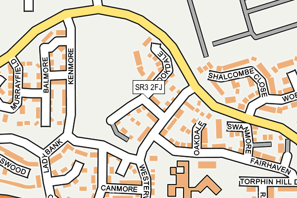 SR3 2FJ map - OS OpenMap – Local (Ordnance Survey)