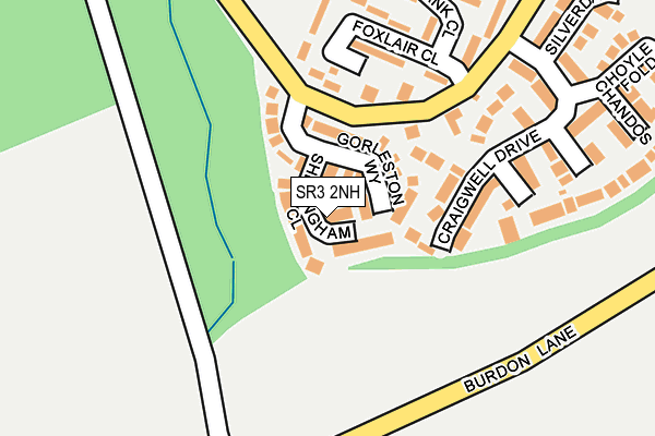 SR3 2NH map - OS OpenMap – Local (Ordnance Survey)