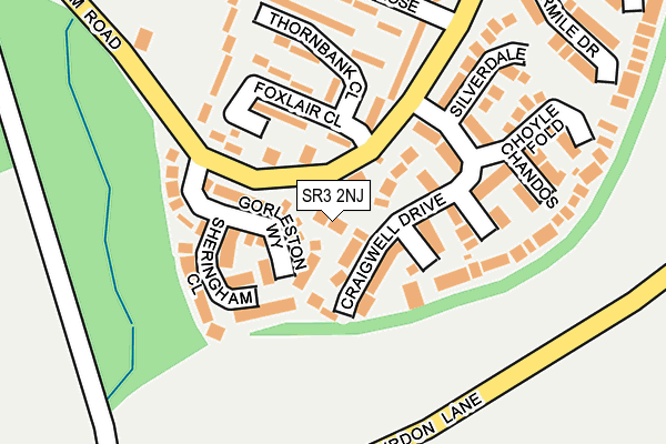 SR3 2NJ map - OS OpenMap – Local (Ordnance Survey)