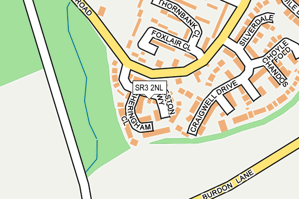 SR3 2NL map - OS OpenMap – Local (Ordnance Survey)