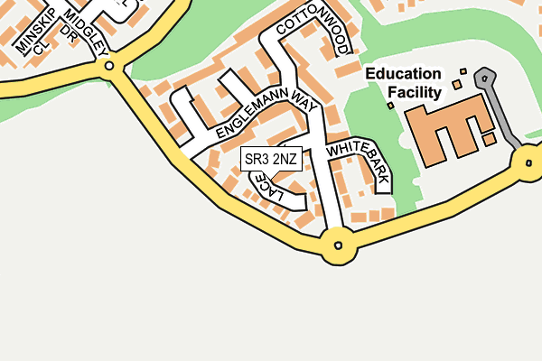 SR3 2NZ map - OS OpenMap – Local (Ordnance Survey)