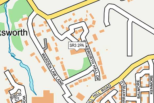 SR3 2PA map - OS OpenMap – Local (Ordnance Survey)