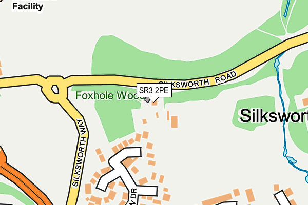 SR3 2PE map - OS OpenMap – Local (Ordnance Survey)