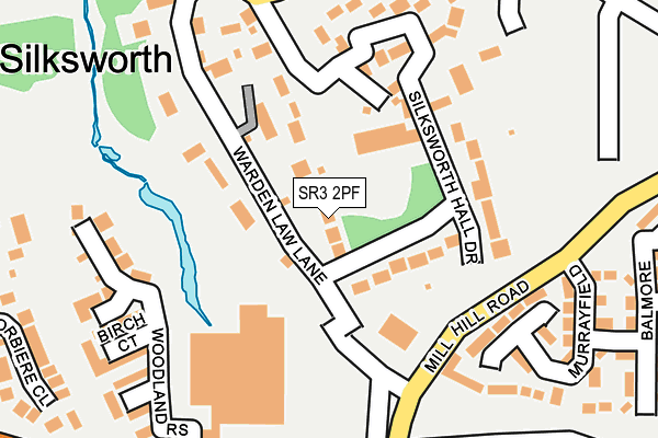 SR3 2PF map - OS OpenMap – Local (Ordnance Survey)