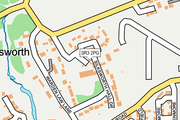 SR3 2PG map - OS OpenMap – Local (Ordnance Survey)