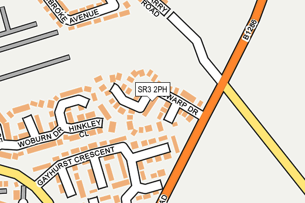 SR3 2PH map - OS OpenMap – Local (Ordnance Survey)