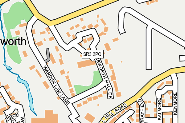 SR3 2PQ map - OS OpenMap – Local (Ordnance Survey)