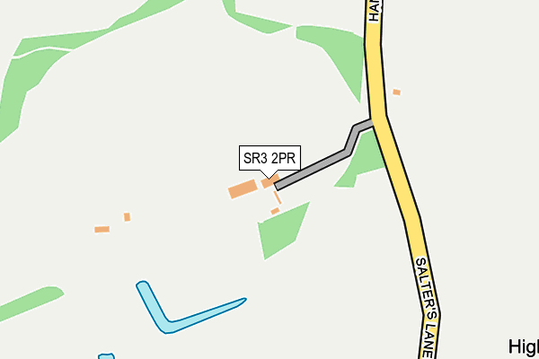 SR3 2PR map - OS OpenMap – Local (Ordnance Survey)