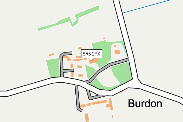 SR3 2PX map - OS OpenMap – Local (Ordnance Survey)