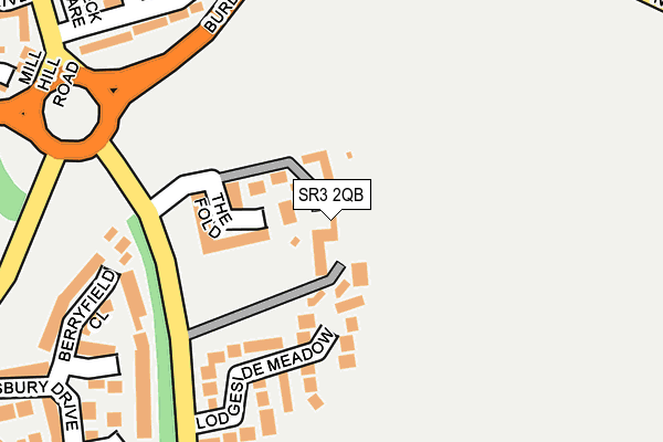 SR3 2QB map - OS OpenMap – Local (Ordnance Survey)
