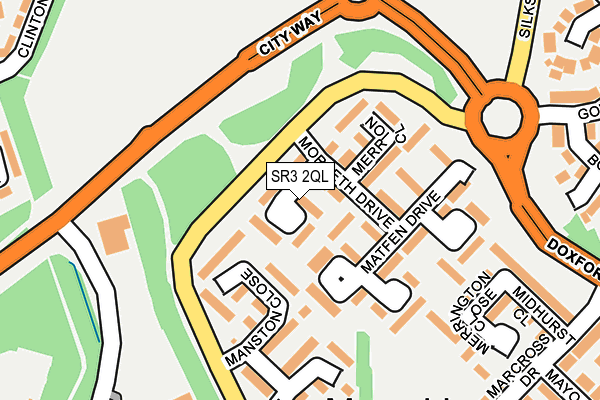 SR3 2QL map - OS OpenMap – Local (Ordnance Survey)