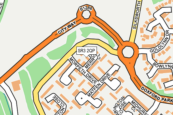 SR3 2QP map - OS OpenMap – Local (Ordnance Survey)