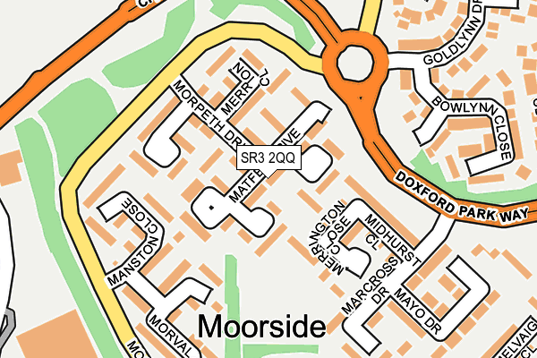 SR3 2QQ map - OS OpenMap – Local (Ordnance Survey)