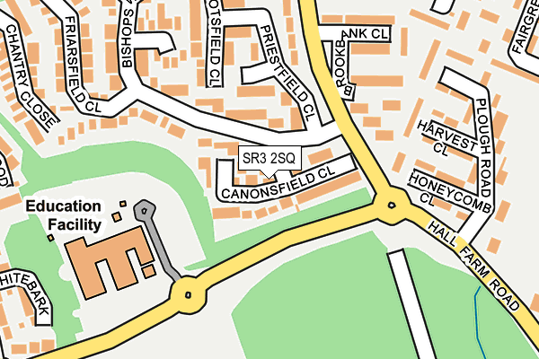 SR3 2SQ map - OS OpenMap – Local (Ordnance Survey)