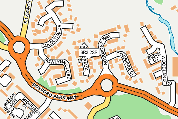 SR3 2SR map - OS OpenMap – Local (Ordnance Survey)