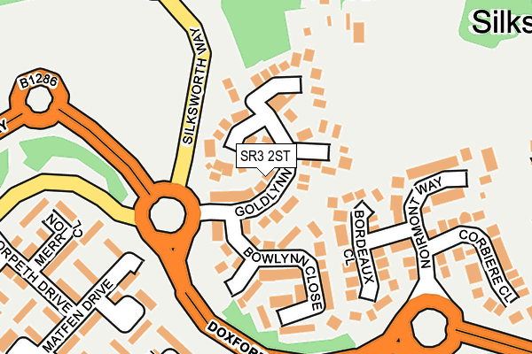 SR3 2ST map - OS OpenMap – Local (Ordnance Survey)