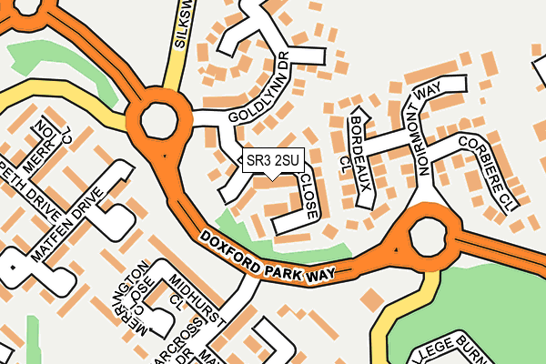 SR3 2SU map - OS OpenMap – Local (Ordnance Survey)