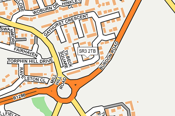 SR3 2TB map - OS OpenMap – Local (Ordnance Survey)