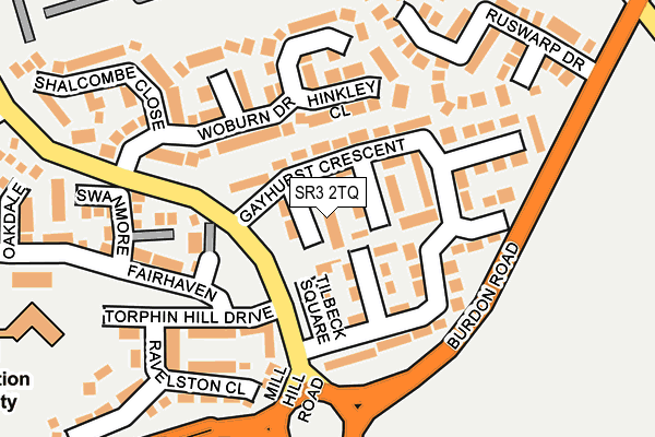 SR3 2TQ map - OS OpenMap – Local (Ordnance Survey)
