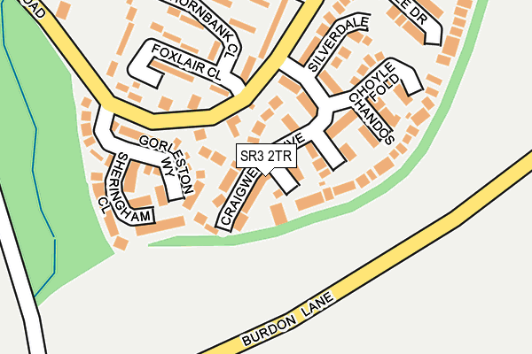 SR3 2TR map - OS OpenMap – Local (Ordnance Survey)